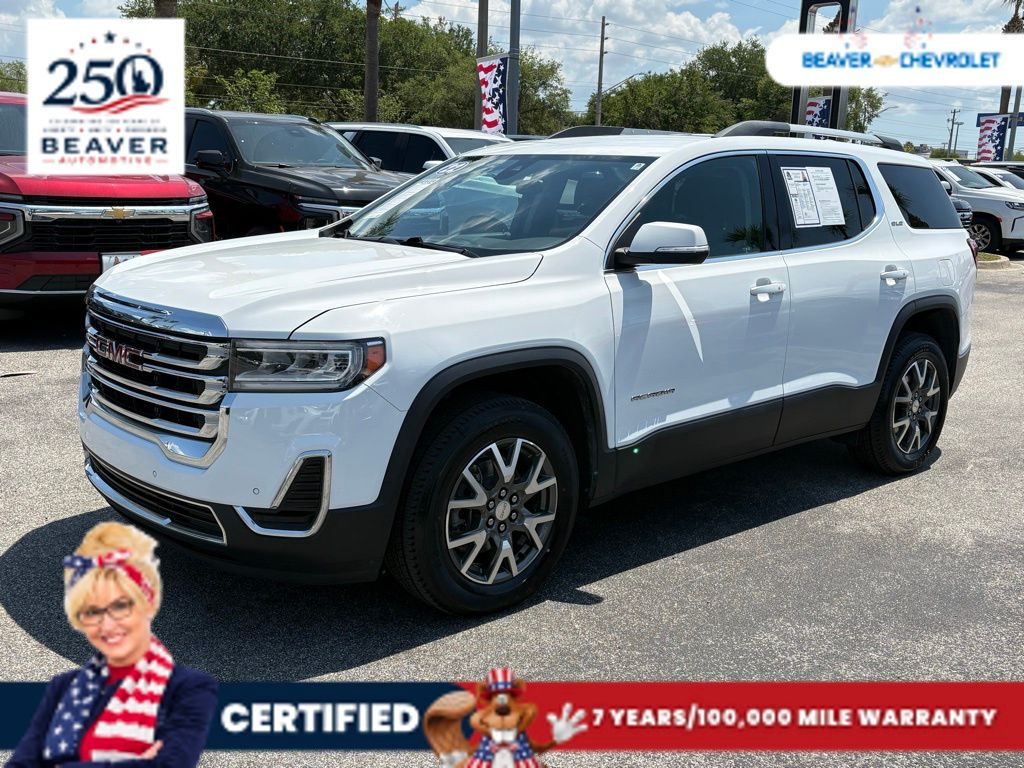 Summit White 2022 GMC Acadia SUV / Crossover Front-Wheel Drive 9-Speed Automatic