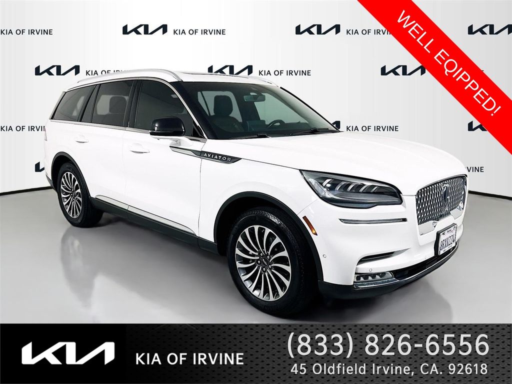 White Metallic 2020 Lincoln Aviator SUV / Crossover All-Wheel Drive Automatic