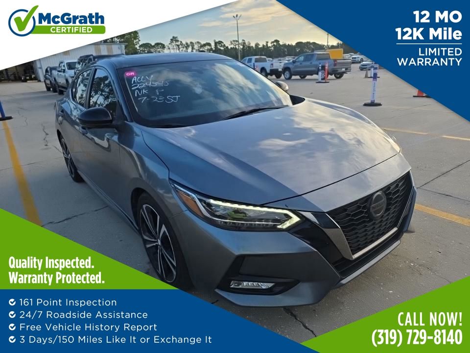 Gun Metallic/Super Black 2023 Nissan Sentra Sedan Front-Wheel Drive Continuously Variable Transmission