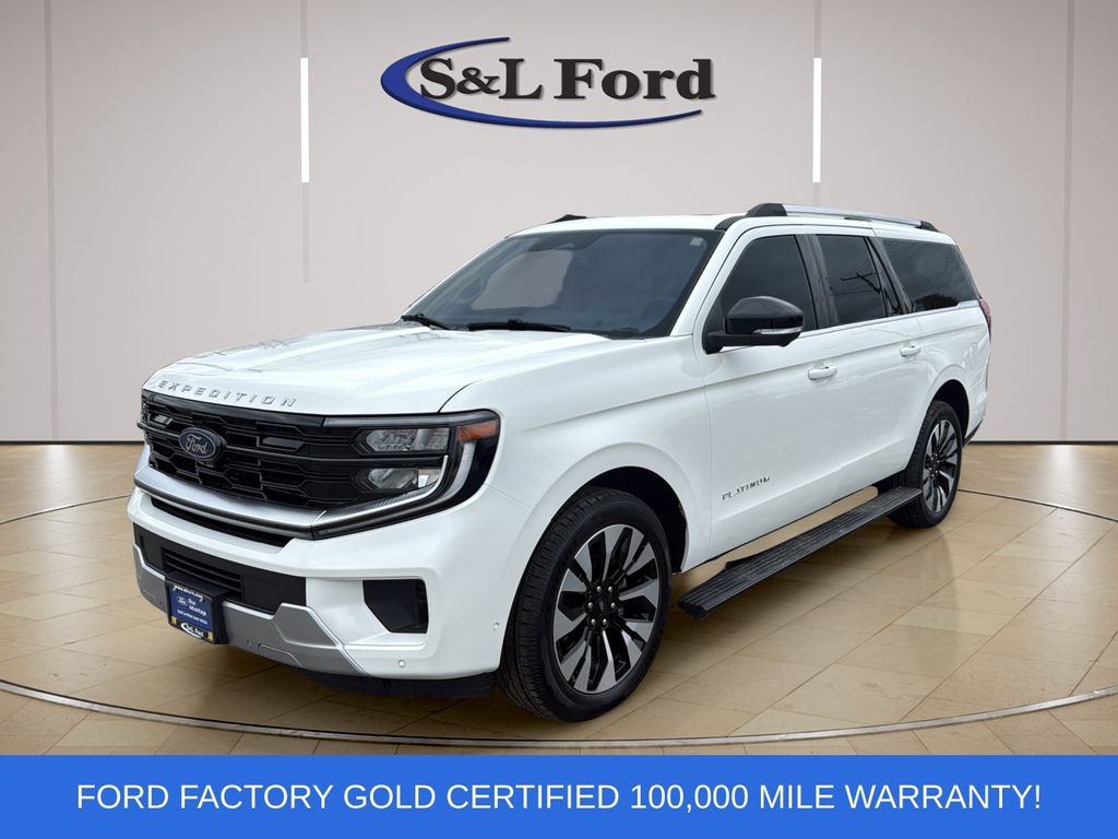 Star White Metallic Tri-Coat 2025 Ford Expedition MAX Platinum 4WD SUV / Crossover Four-Wheel Drive Automatic