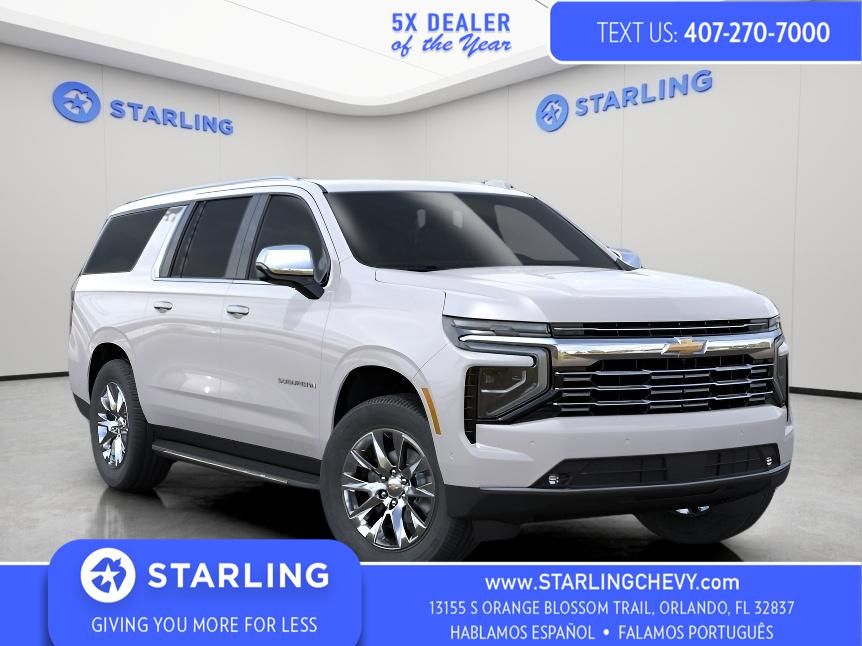 White (Iridescent Pearl Tricoat) 2025 Chevrolet Suburban Premier RWD SUV / Crossover 4X2