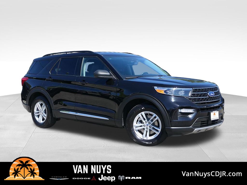 Black Metallic 2023 Ford Explorer SUV / Crossover Rear-Wheel Drive Automatic