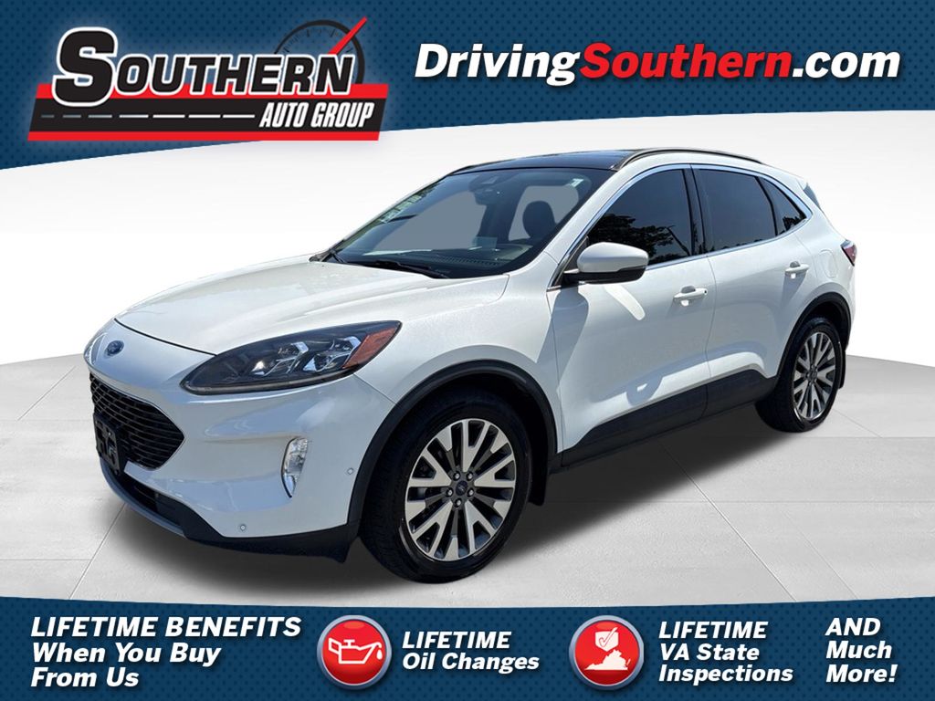 Star White Metallic Tri-Coat 2020 Ford Escape SUV / Crossover All-Wheel Drive 8-Speed Automatic