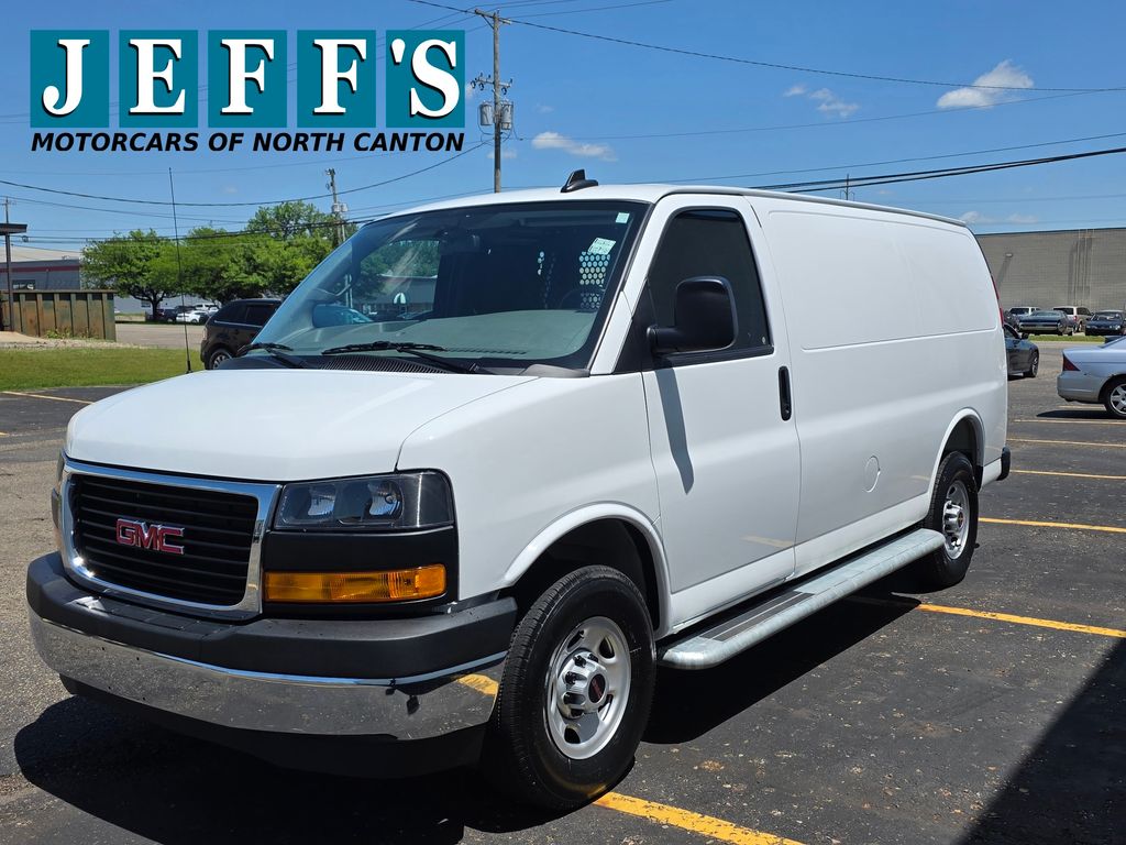 Summit White 2025 GMC Savana Cargo Van Rear-Wheel Drive 8-Speed Automatic Overdrive