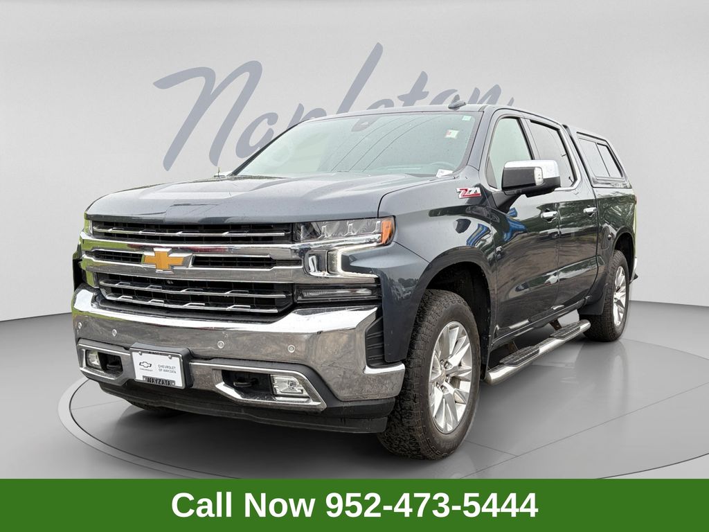 Shadow Gray Metallic 2021 Chevrolet Silverado 1500 Pickup Truck Four-Wheel Drive 8-Speed Automatic