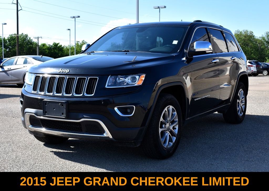 Brilliant Black Crystal Pearlcoat 2015 Jeep Grand Cherokee Limited SUV / Crossover 4X2 8-Speed Automatic