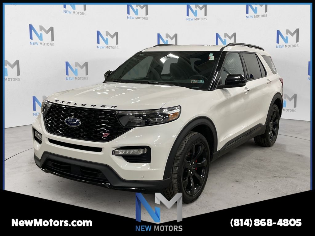 Star White Metallic Tri-Coat 2024 Ford Explorer ST AWD SUV / Crossover All-Wheel Drive Automatic
