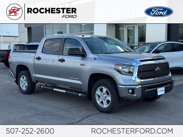 Silver Sky Metallic 2018 Toyota Tundra SR5 CrewMax 5.7L FFV 4WD Pickup Truck Four-Wheel Drive 6-Speed Automatic Overdrive