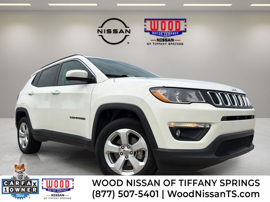 White Clearcoat 2019 Jeep Compass SUV / Crossover Four-Wheel Drive 9-Speed Automatic
