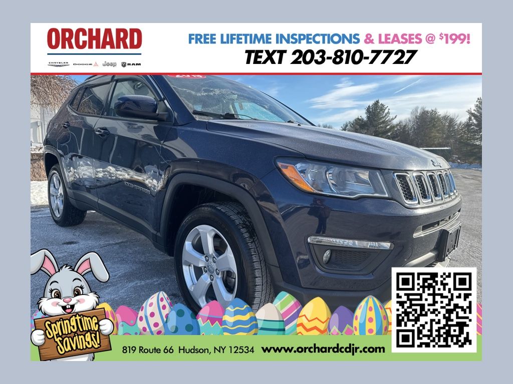 Jazz Blue Pearlcoat 2019 Jeep Compass Latitude 4WD SUV / Crossover Four-Wheel Drive 9-Speed Automatic