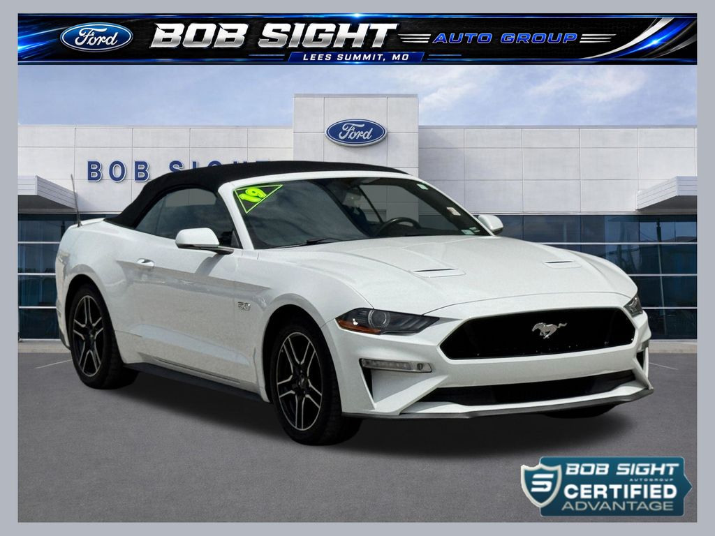 Oxford White 2019 Ford Mustang Convertible Rear-Wheel Drive Automatic