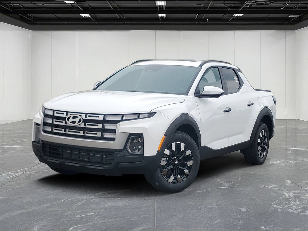 Atlas White 2027 Hyundai Santa Cruz Pickup Truck All-Wheel Drive 8-Speed Automatic