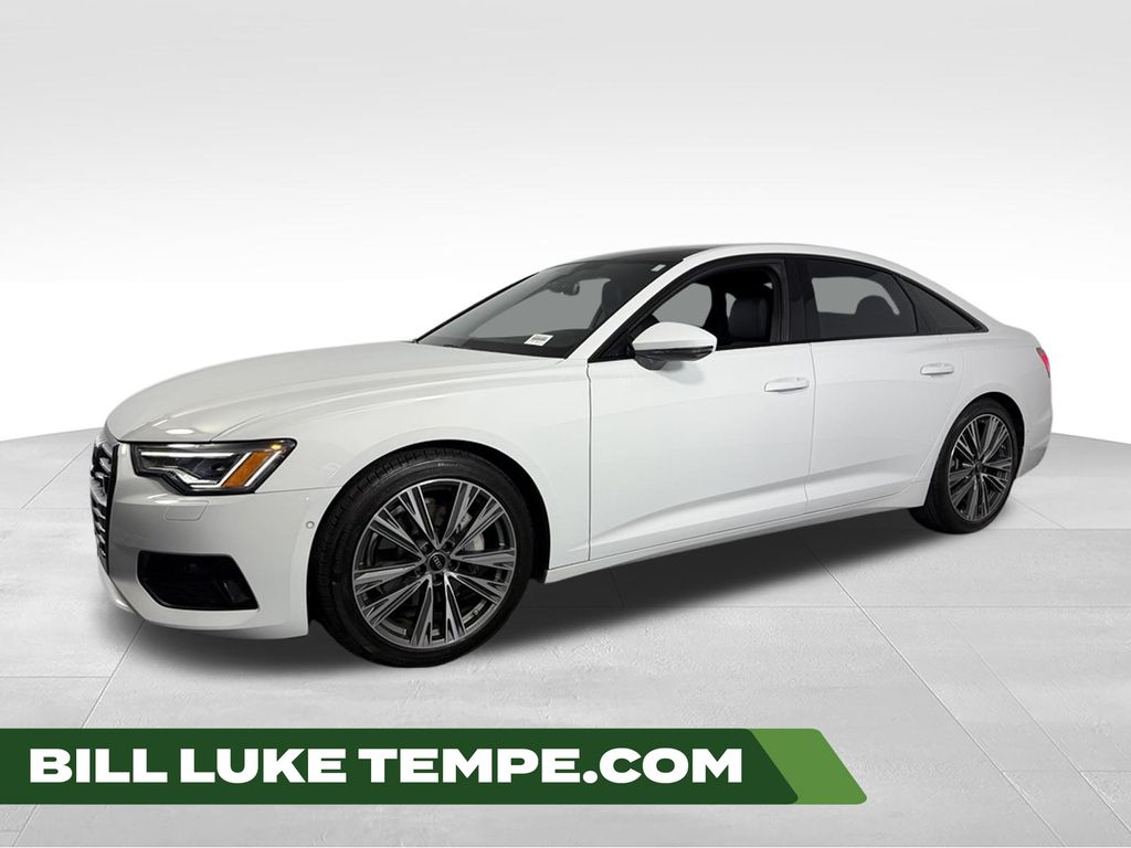 Glacier White Metallic 2023 Audi A6 Sedan All-Wheel Drive 7-Speed Automatic