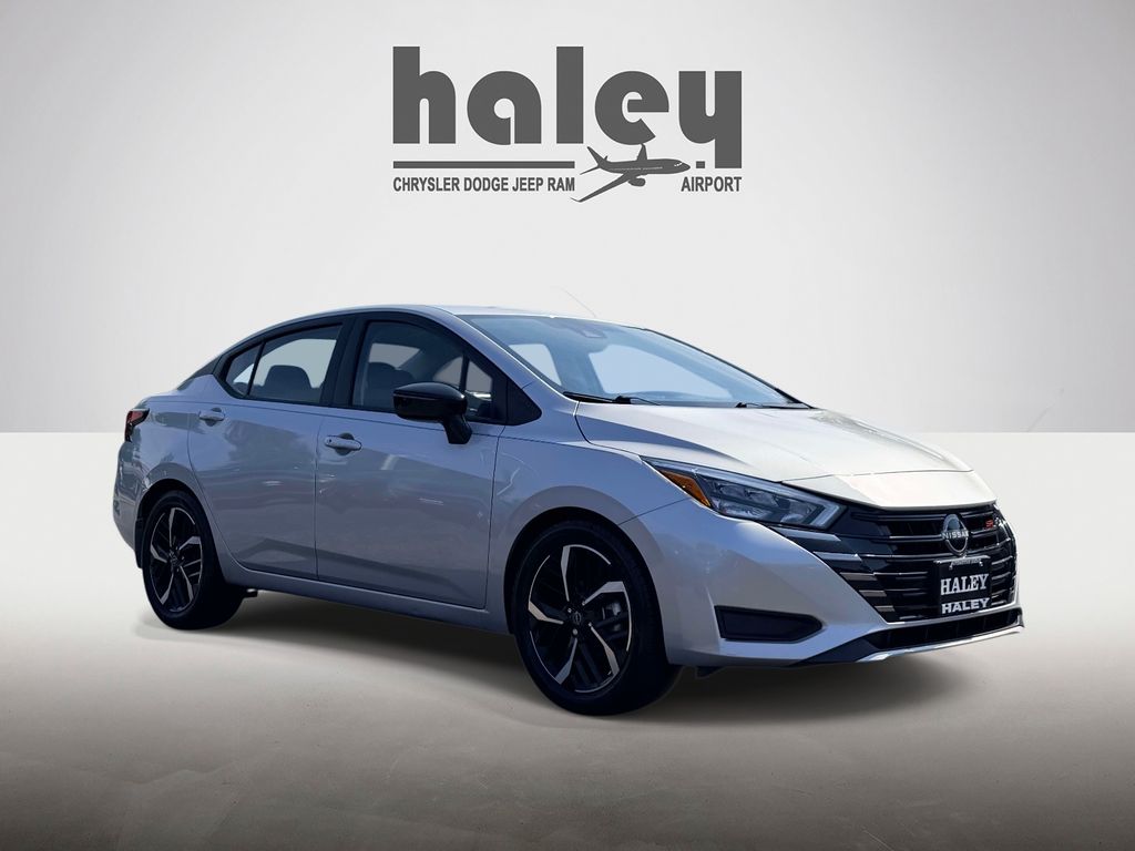 Brilliant Silver Metallic 2024 Nissan Versa Sedan Front-Wheel Drive Continuously Variable Transmission
