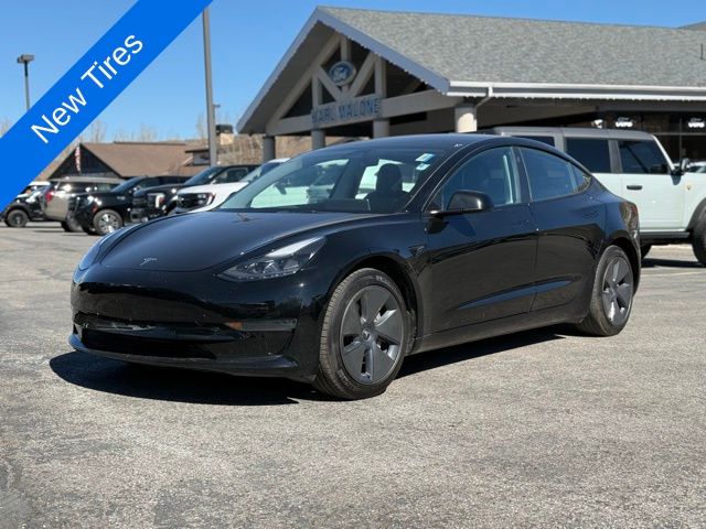 Black 2022 Tesla Model 3 Long Range AWD Sedan All-Wheel Drive 1-Speed Automatic