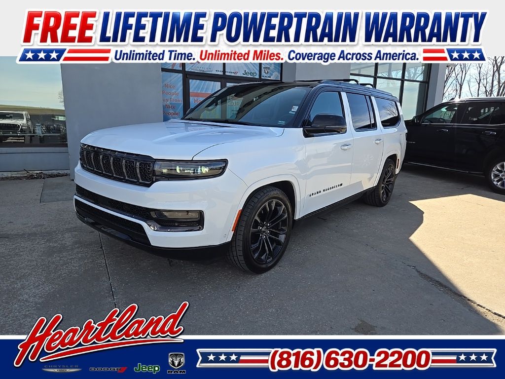 Bright White Clearcoat 2024 Jeep Grand Wagoneer L SUV / Crossover Four-Wheel Drive 8-Speed Automatic
