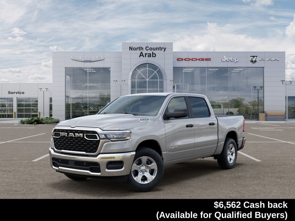 Silver Zynith 2026 RAM 1500 Pickup Truck Four-Wheel Drive 8-Speed Automatic
