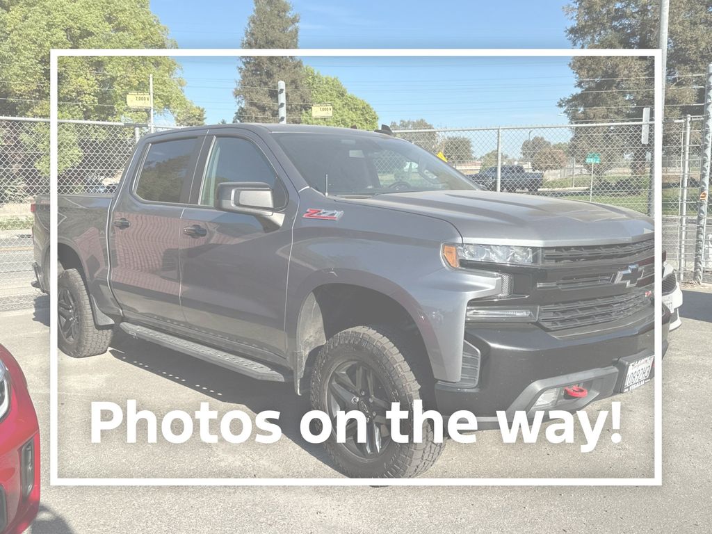 Gray (Satin Steel Metallic) 2021 Chevrolet Silverado 1500 Pickup Truck Four-Wheel Drive Automatic