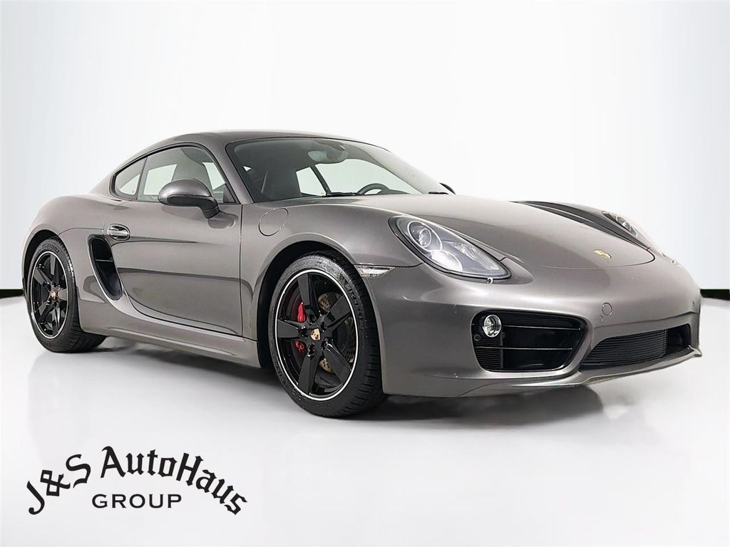 Gray 2015 Porsche Cayman S Coupe Rear-Wheel Drive