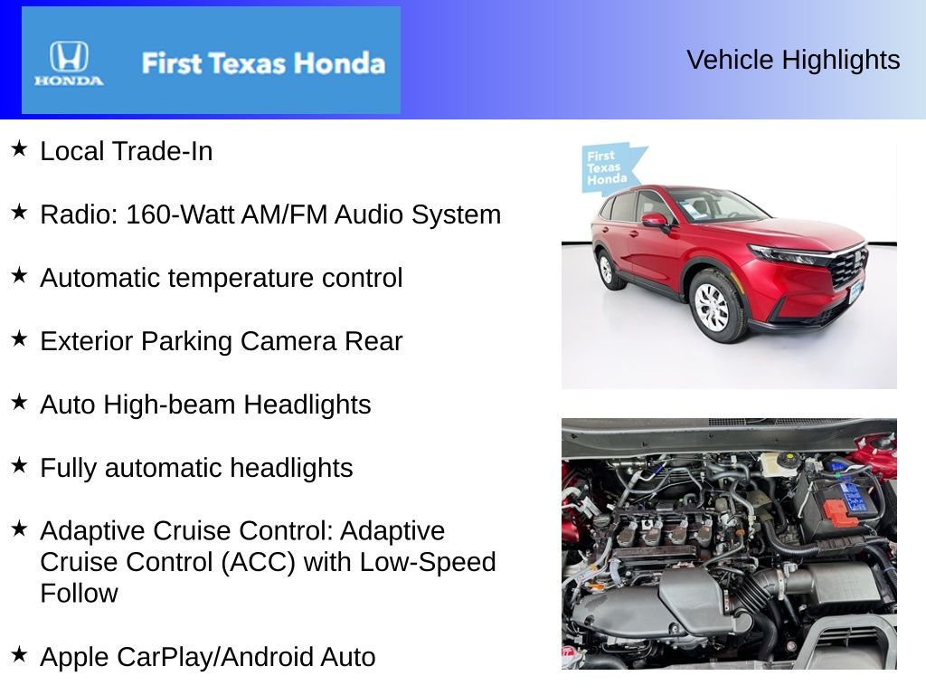 Used Car 2025 Honda Cr-v  Lx For Sale Under $30,000 In Austin, Texas
