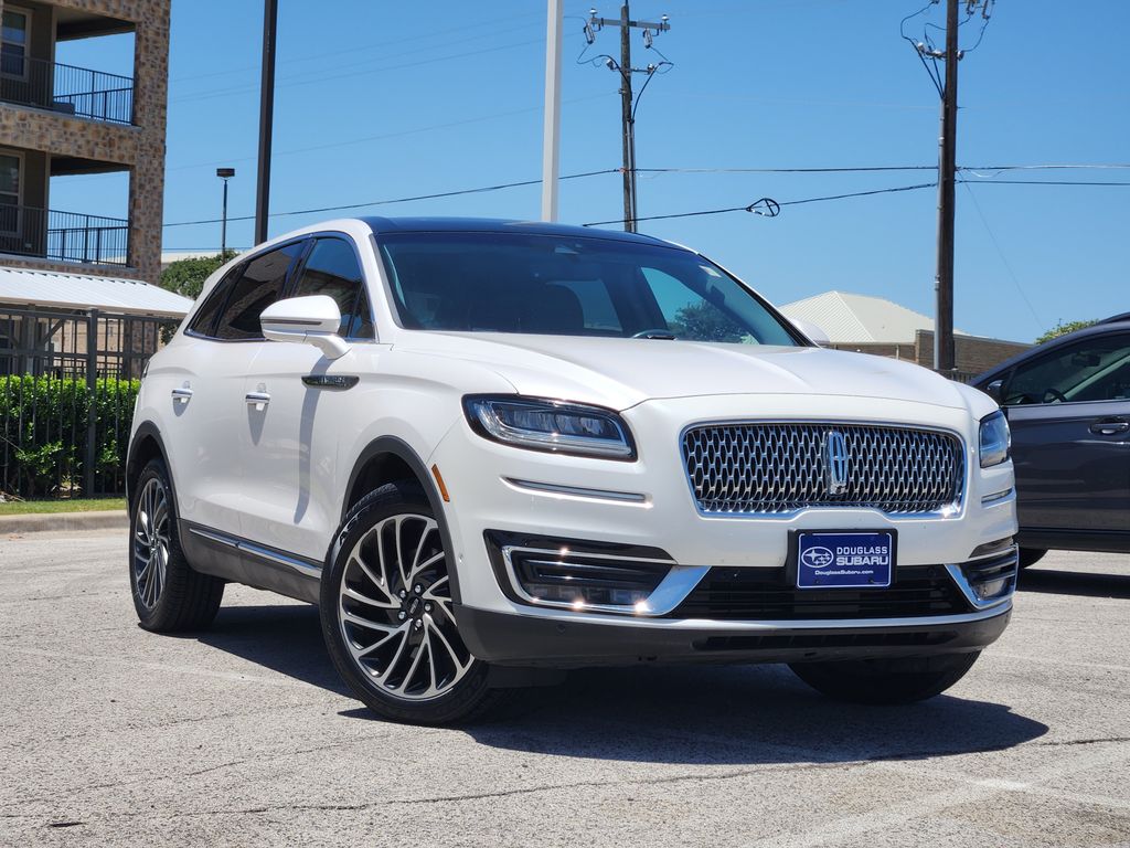 White Platinum Clearcoat Metallic 2019 Lincoln Nautilus SUV / Crossover Front-Wheel Drive 8-Speed Automatic