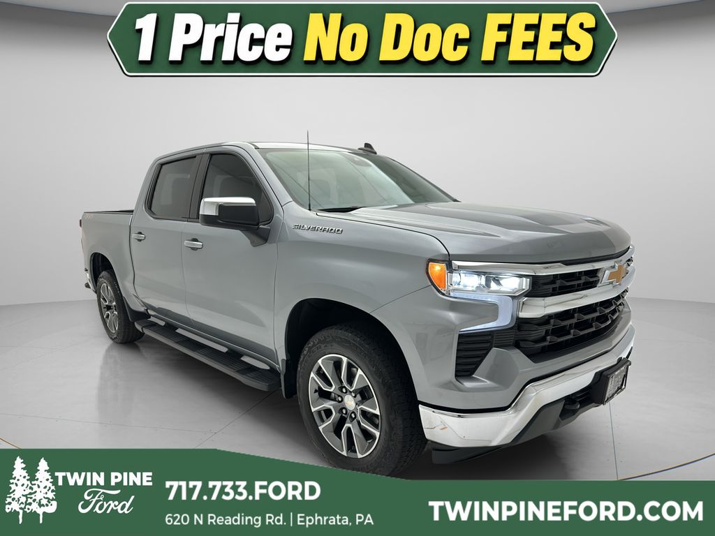 Sterling Gray Metallic 2024 Chevrolet Silverado 1500 Pickup Truck Four-Wheel Drive 8-Speed Automatic