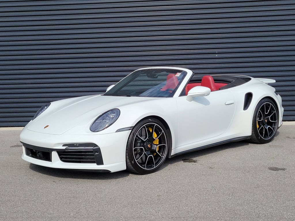 White 2022 Porsche 911 Convertible All-Wheel Drive 8-Speed Automatic