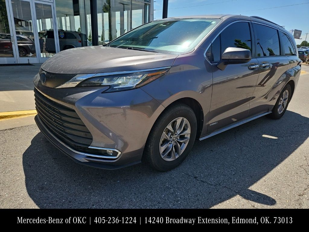 Predawn Gray Mica 2021 Toyota Sienna Minivan Continuously Variable Transmission