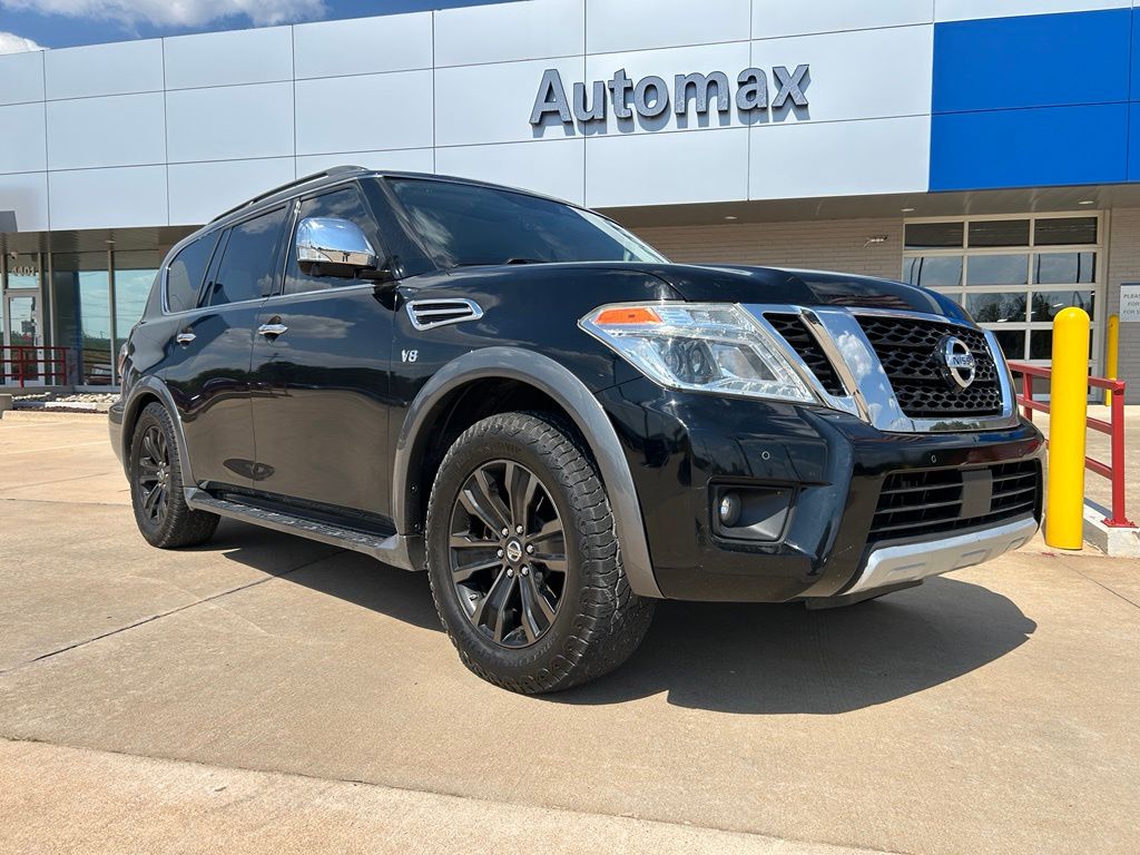 Super Black 2018 Nissan Armada SUV / Crossover Four-Wheel Drive 7-Speed Automatic