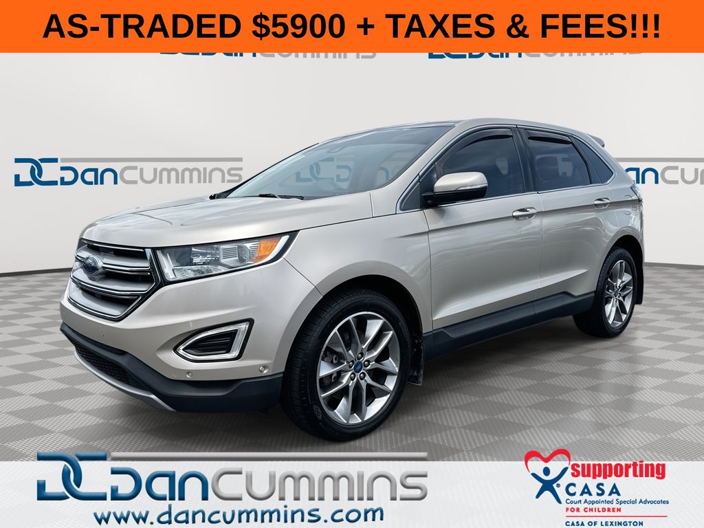 White Gold Metallic 2017 Ford Edge SUV / Crossover All-Wheel Drive 6-Speed Automatic