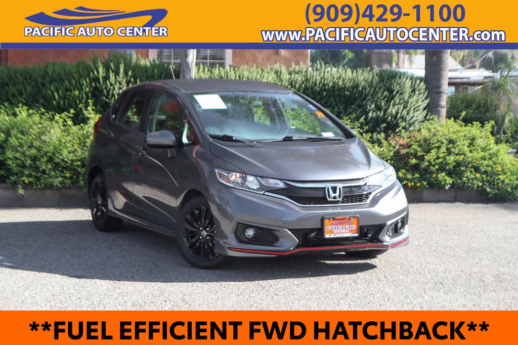 Gray 2020 Honda Fit Hatchback Front-Wheel Drive Continuously Variable Transmission