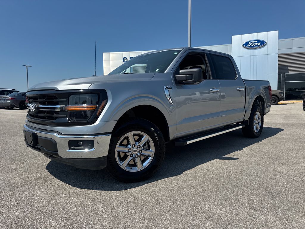 Silver Metallic 2025 Ford F-150 Pickup Truck Four-Wheel Drive Automatic
