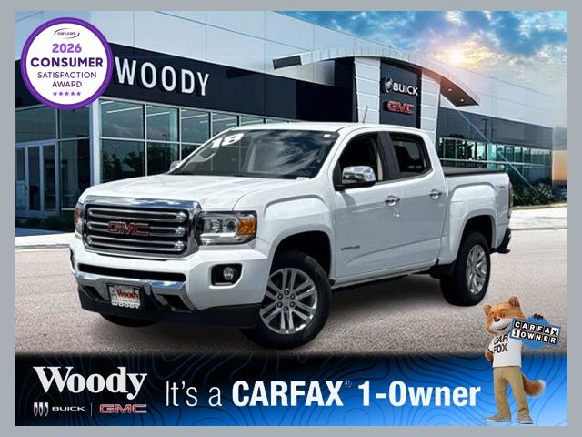 Summit White 2018 GMC Canyon Pickup Truck Four-Wheel Drive 8-Speed Automatic
