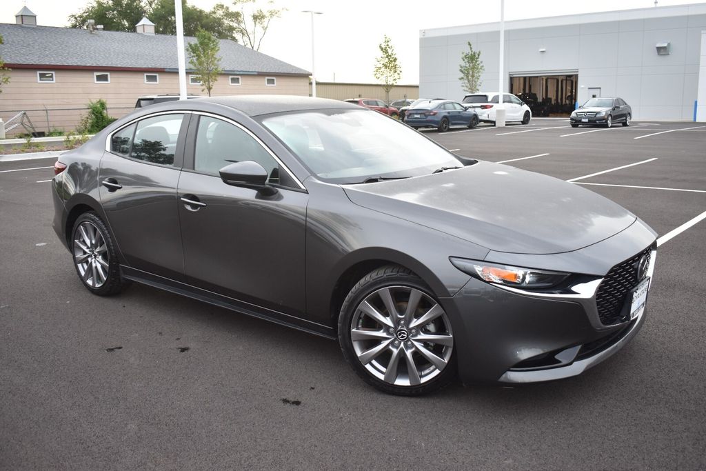 Machine Gray Metallic 2020 Mazda MAZDA3 Sedan Front-Wheel Drive 6-Speed Automatic