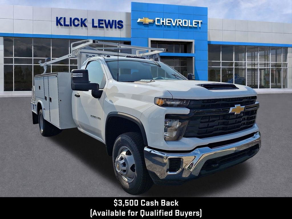 2026 Chevrolet Silverado 3500HD Work Truck White at Klick Lewis Buick Chevrolet