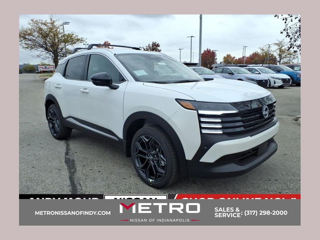 Aspen White Tricoat 2026 Nissan Kicks SUV / Crossover All-Wheel Drive Continuously Variable Transmission