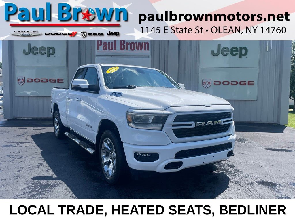 Bright White Clearcoat 2023 RAM 1500 Pickup Truck Four-Wheel Drive 8-Speed Automatic