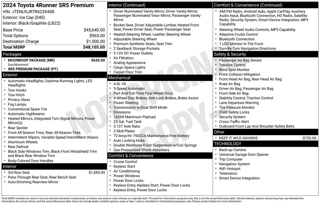 Used 2024 Toyota 4Runner SUV