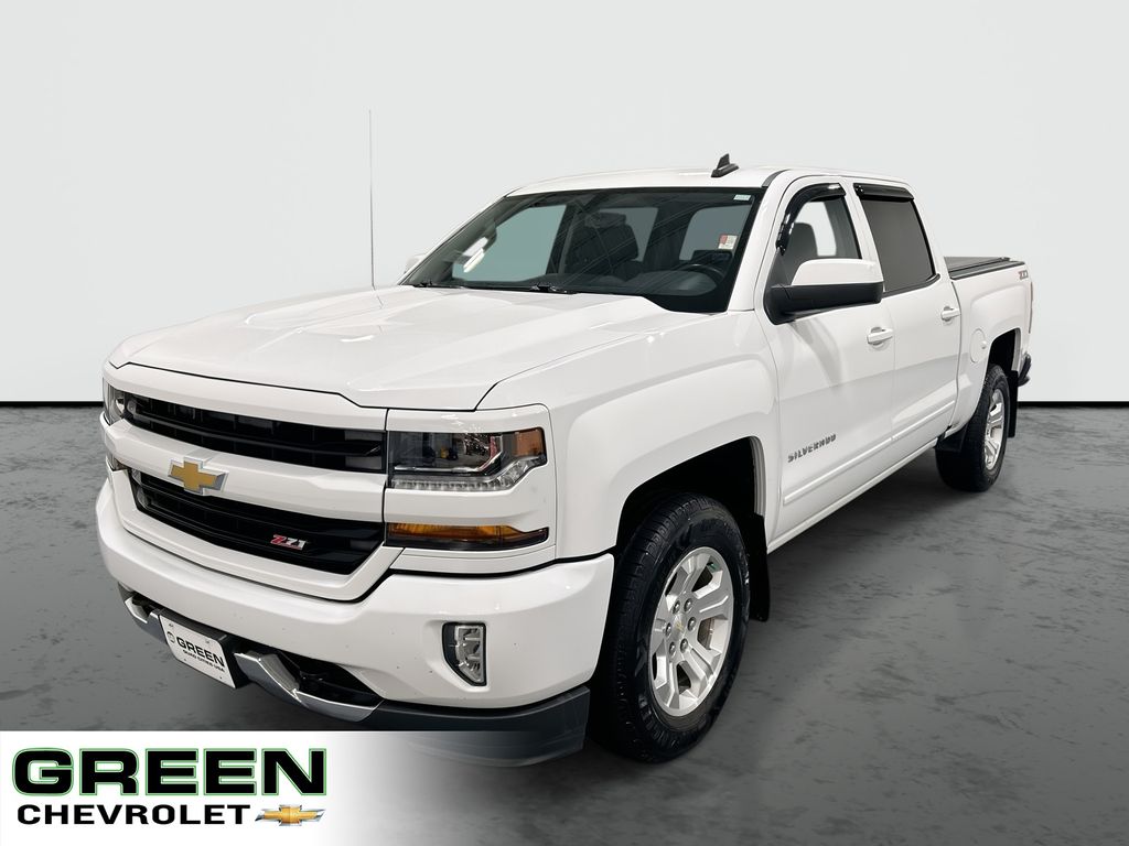Summit White 2016 Chevrolet Silverado 1500 LT Crew Cab 4WD Pickup Truck Four-Wheel Drive 6-Speed Automatic Overdrive