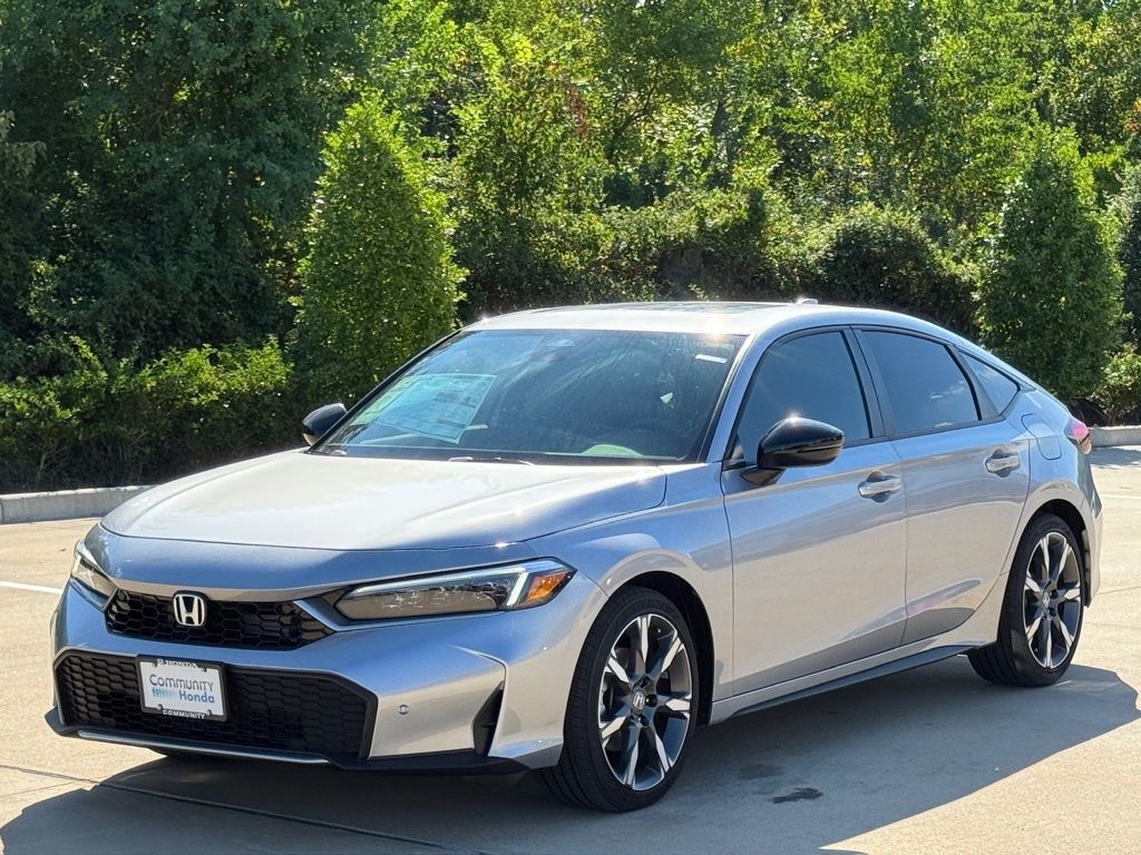 2026 Honda Civic Hybrid Sport Touring Silver at Community Honda