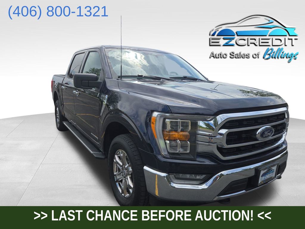 Blue Metallic 2023 Ford F-150 Pickup Truck Four-Wheel Drive Automatic
