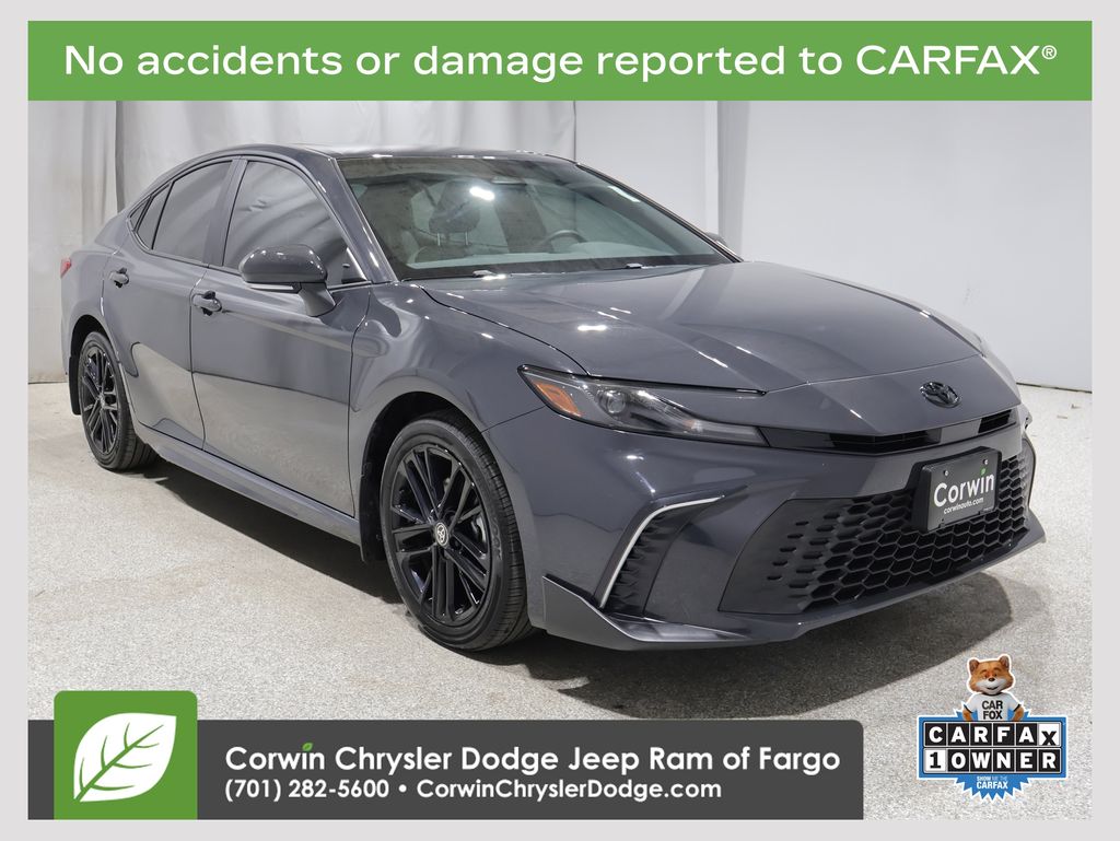 Black 2025 Toyota Camry SE AWD Sedan All-Wheel Drive Continuously Variable Transmission