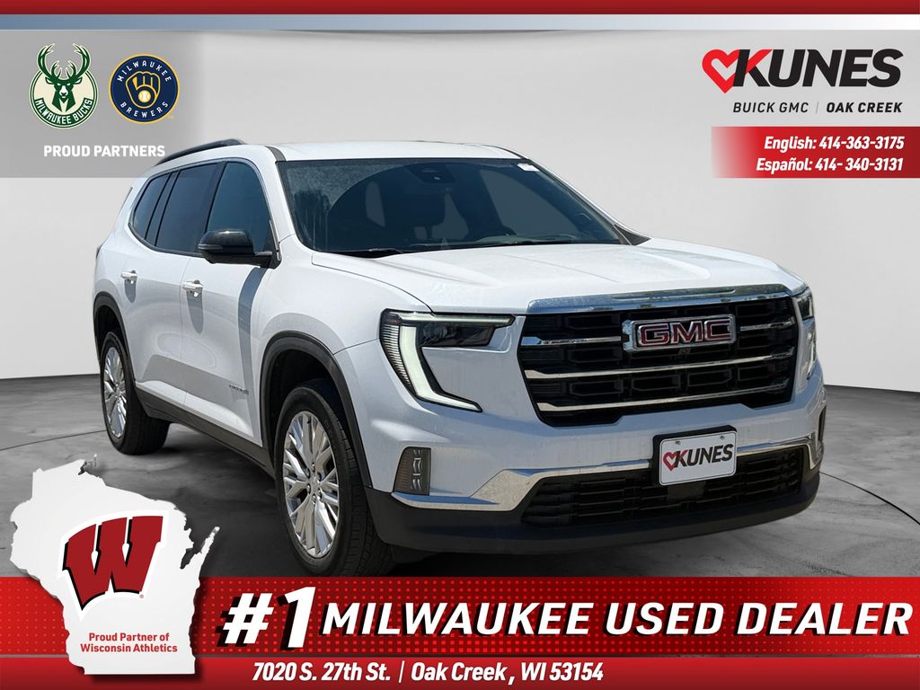Summit White 2024 GMC Acadia SUV / Crossover Four-Wheel Drive 8-Speed Automatic