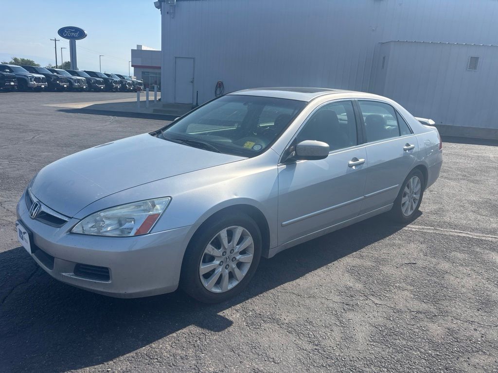 Cool Blue Metallic 2007 Honda Accord Sedan Front-Wheel Drive 5-Speed Automatic Overdrive