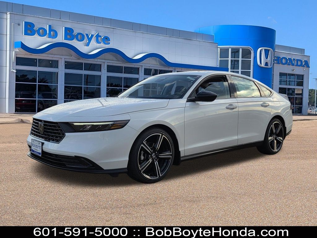 Platinum White 2026 Honda Accord Sedan Front-Wheel Drive Continuously Variable Transmission