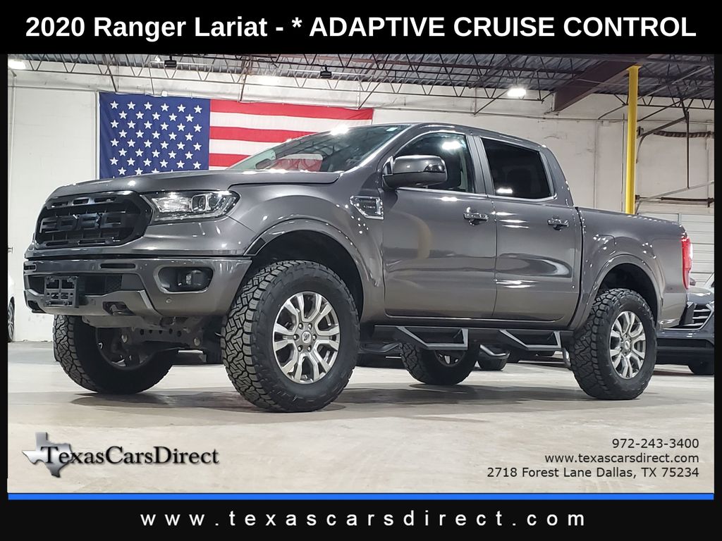 Gray (Magnetic Metallic) 2020 Ford Ranger Lariat SuperCrew RWD Pickup Truck 4X2 Automatic