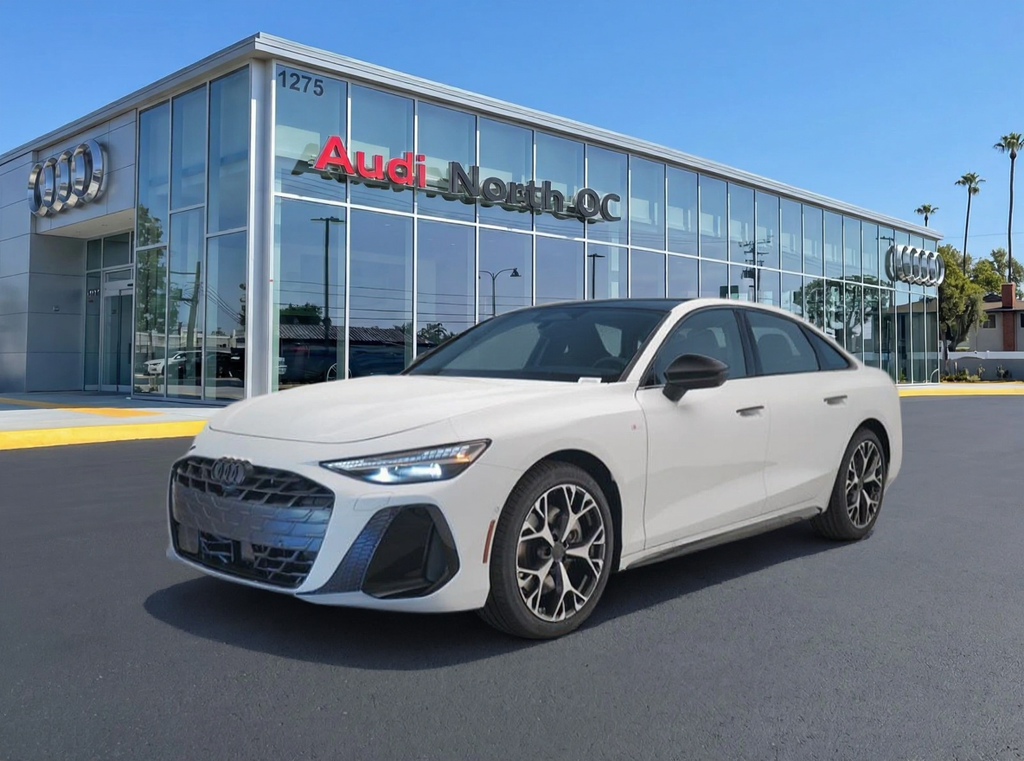 Glacier White Metallic 2026 Audi A6 Sedan All-Wheel Drive 7-Speed Automatic