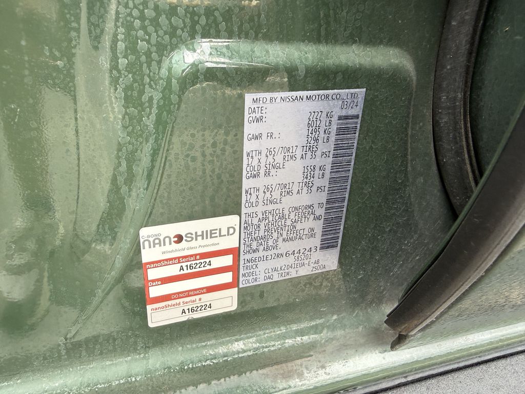 2024 Nissan Frontier PRO-X Green at Ross Downing Chevrolet