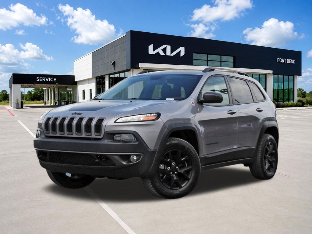 2018 Jeep Cherokee Trailhawk Silver at AutoSavvy Houston Northwest