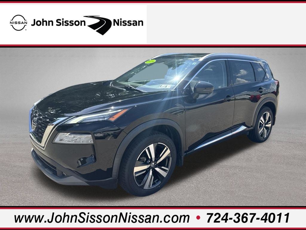 Super Black 2021 Nissan Rogue SUV / Crossover All-Wheel Drive Continuously Variable Transmission